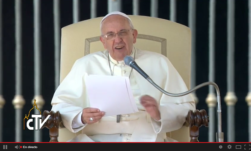RJM en la Audiencia General con el Papa Francisco 8.10.2014