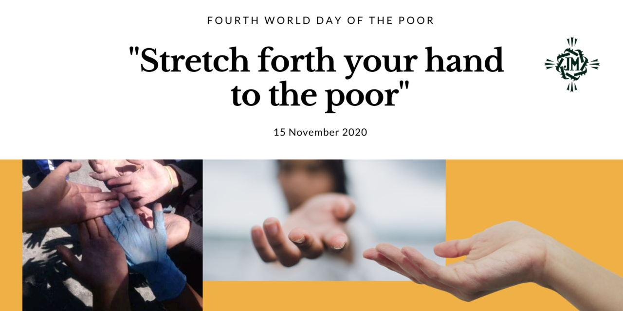 Stretch forth your hand to the poor